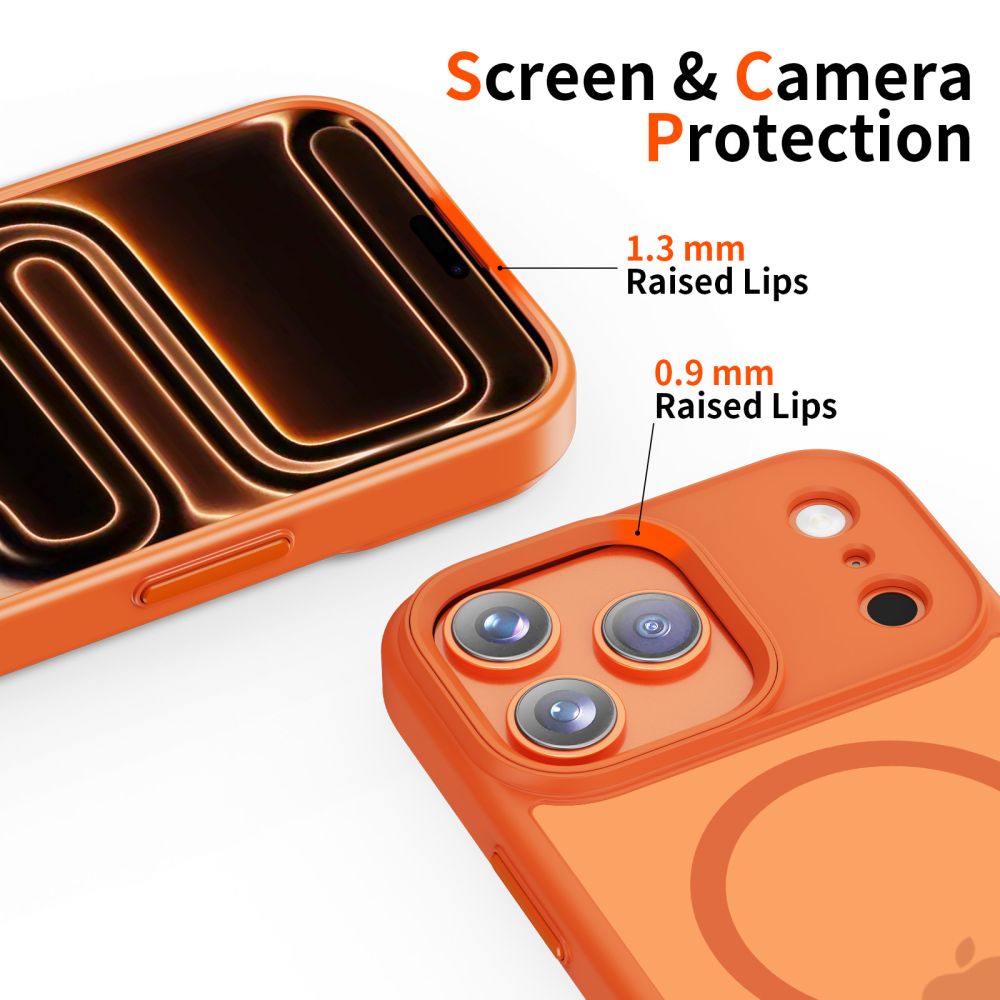 Tech-Protect MagMat MagSafe Case for iPhone 17 Pro - Orangeeng