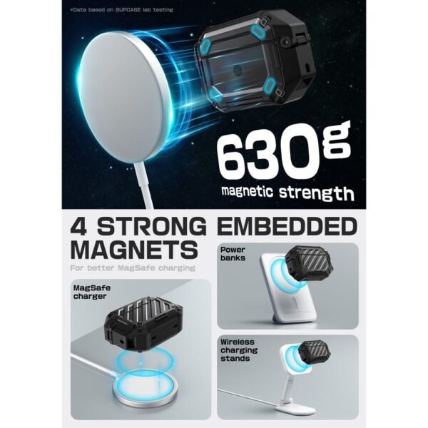 Supcase Unicorn Beetle Pro MagSafe IP68 Case for AirPods Pro 3 - Blackeng