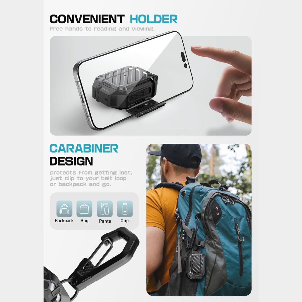 Supcase Unicorn Beetle Pro MagSafe IP68 Case for AirPods Pro 3 - Blackeng