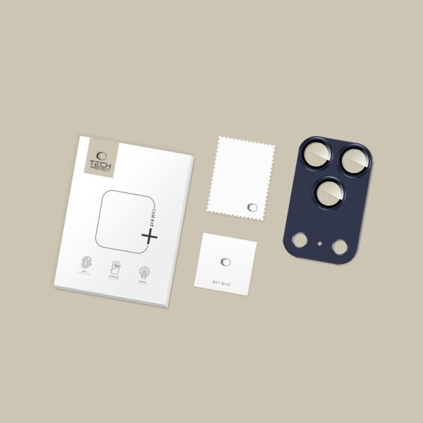 Tech-Protect Camfull Fit+ Camera Lens Glass for iPhone 17 Pro Max - Navy Blueeng