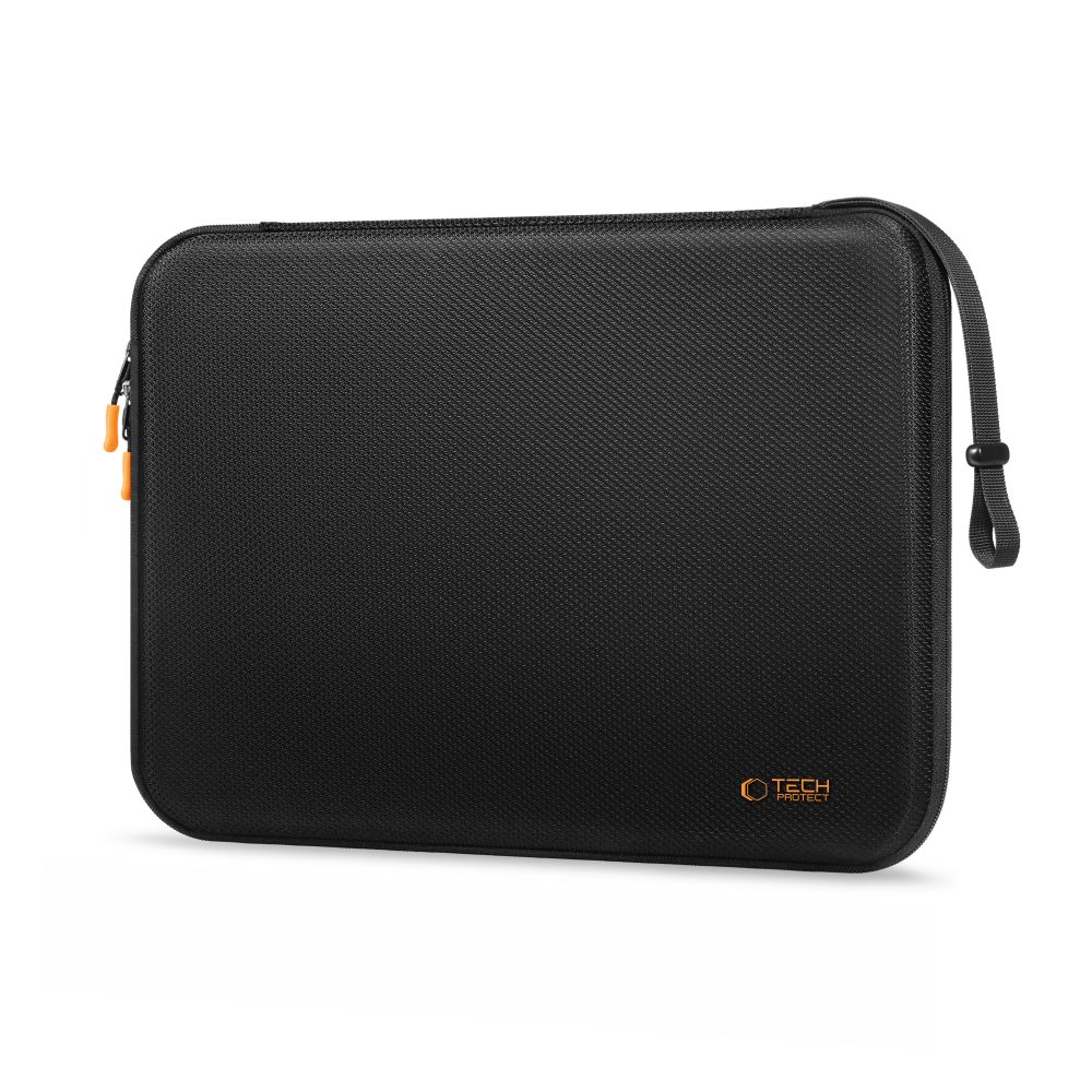Tech-Protect Hardpouch for 15-16 Laptops - Black and Orangeeng