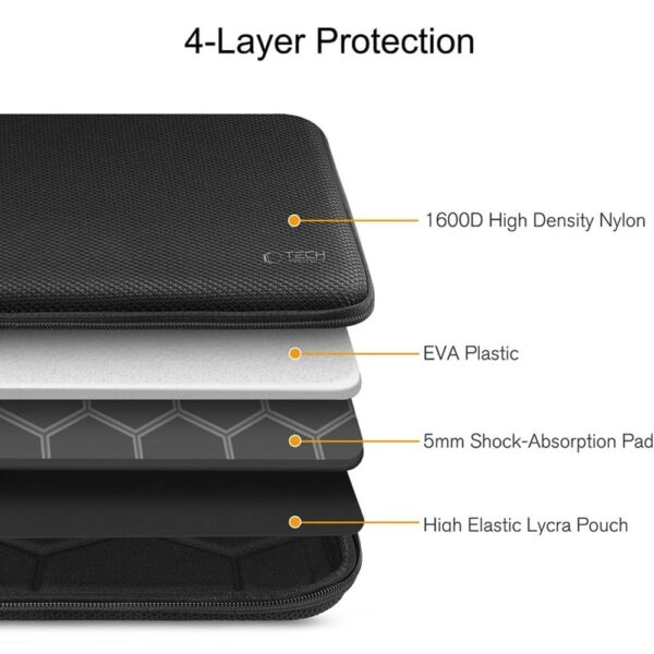Tech-Protect Hardpouch Case for 15-16 Laptop - Blackeng