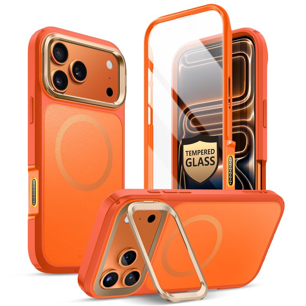 Supcase IBLSN Ares Flip MagSafe Case for iPhone 17 Pro Max - Orangeeng