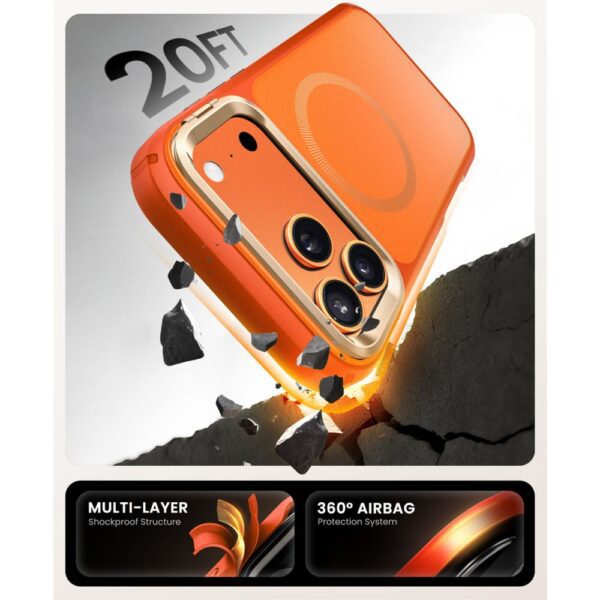 Supcase IBLSN Ares Flip MagSafe Case for iPhone 17 Pro Max - Orangeeng