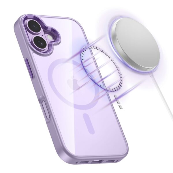 CREATOR: gd-jpeg v1.0 (using IJG JPEG v62), quality = 80 Tech-Protect MagMat MagSafe Case for iPhone 17 - Transparent Purpleeng