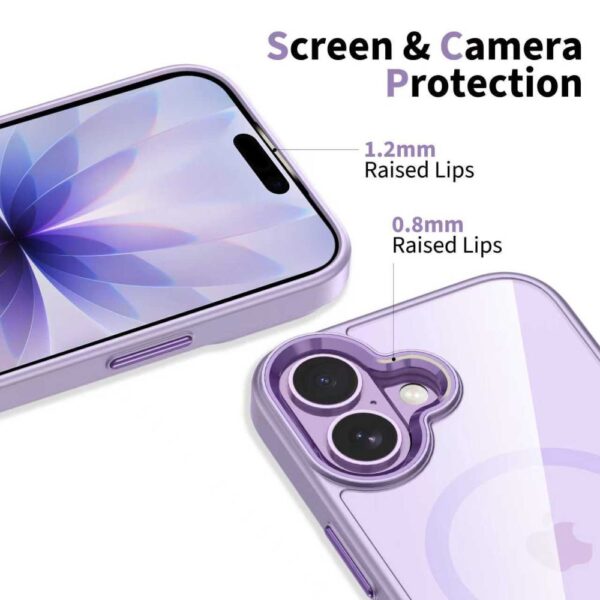 CREATOR: gd-jpeg v1.0 (using IJG JPEG v62), quality = 80 Tech-Protect MagMat MagSafe Case for iPhone 17 - Transparent Purpleeng