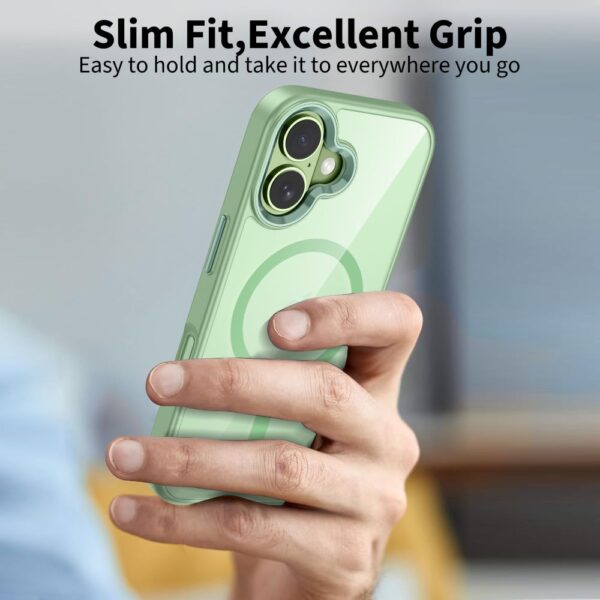 Tech-Protect MagMat MagSafe Case for iPhone 17 - Transparent Greeneng