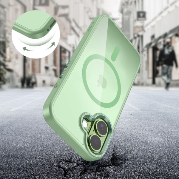 Tech-Protect MagMat MagSafe Case for iPhone 17 - Transparent Greeneng