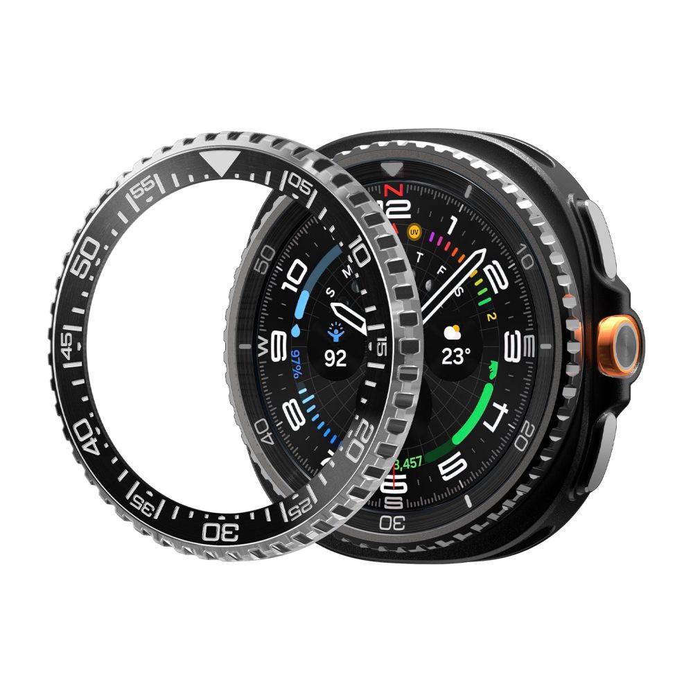 CREATOR: gd-jpeg v1.0 (using IJG JPEG v62), quality = 80 Spigen Bezel Tune Pro Diverna Samsung Galaxy Watch 8 Classic 46mm Cover - Blackeng