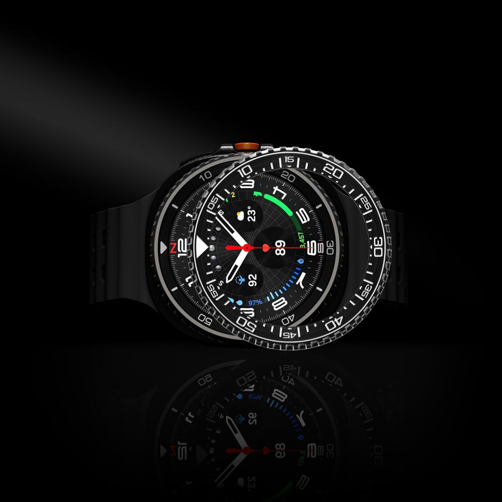 CREATOR: gd-jpeg v1.0 (using IJG JPEG v62), quality = 80 Spigen Bezel Tune Pro Diverna Samsung Galaxy Watch 8 Classic 46mm Cover - Blackeng