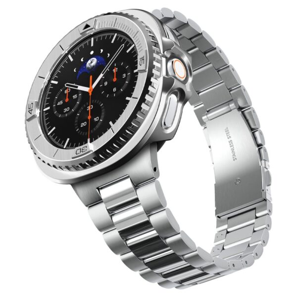 Spigen Bezel Tune Pro Pilot Cover for Samsung Galaxy Watch 8 Classic 46mm - Silvereng