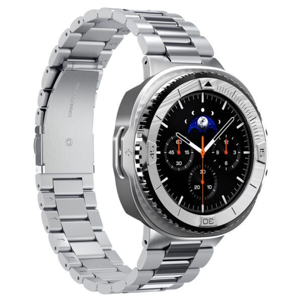 Spigen Bezel Tune Pro Pilot Cover for Samsung Galaxy Watch 8 Classic 46mm - Silvereng