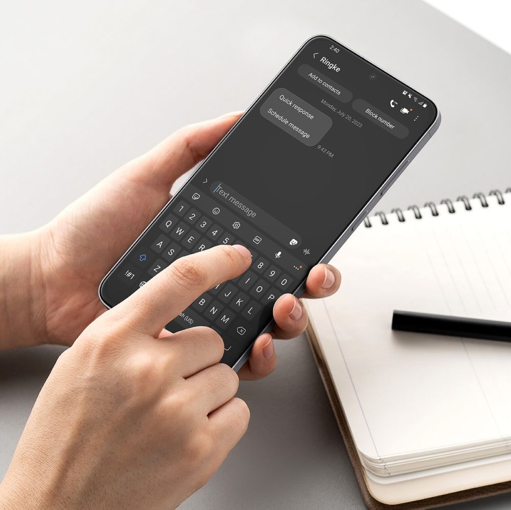 Ringke Easy Slide Glass 2-pack for Samsung Galaxy S25eng