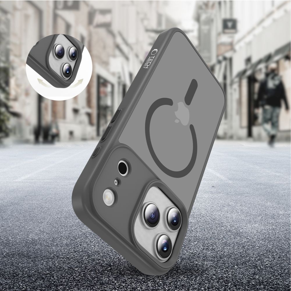 Tech-Protect MagMat MagSafe Case for iPhone 17 Pro Max - Grayeng