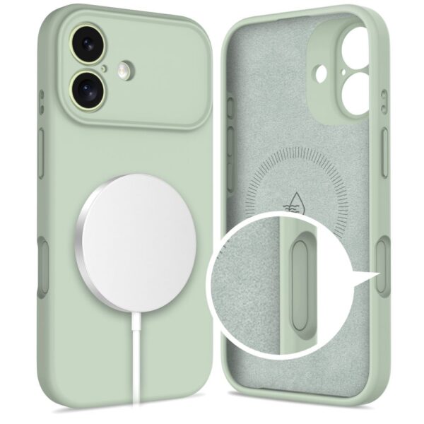 Tech-Protect Silicone MagSafe Case for iPhone 17 - Greeneng