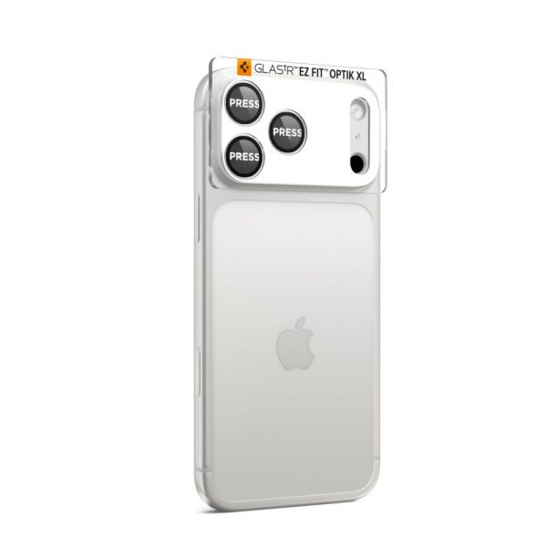 Spigen Optik Pro XL Camera Lens Glass for iPhone 17 Pro - Silvereng
