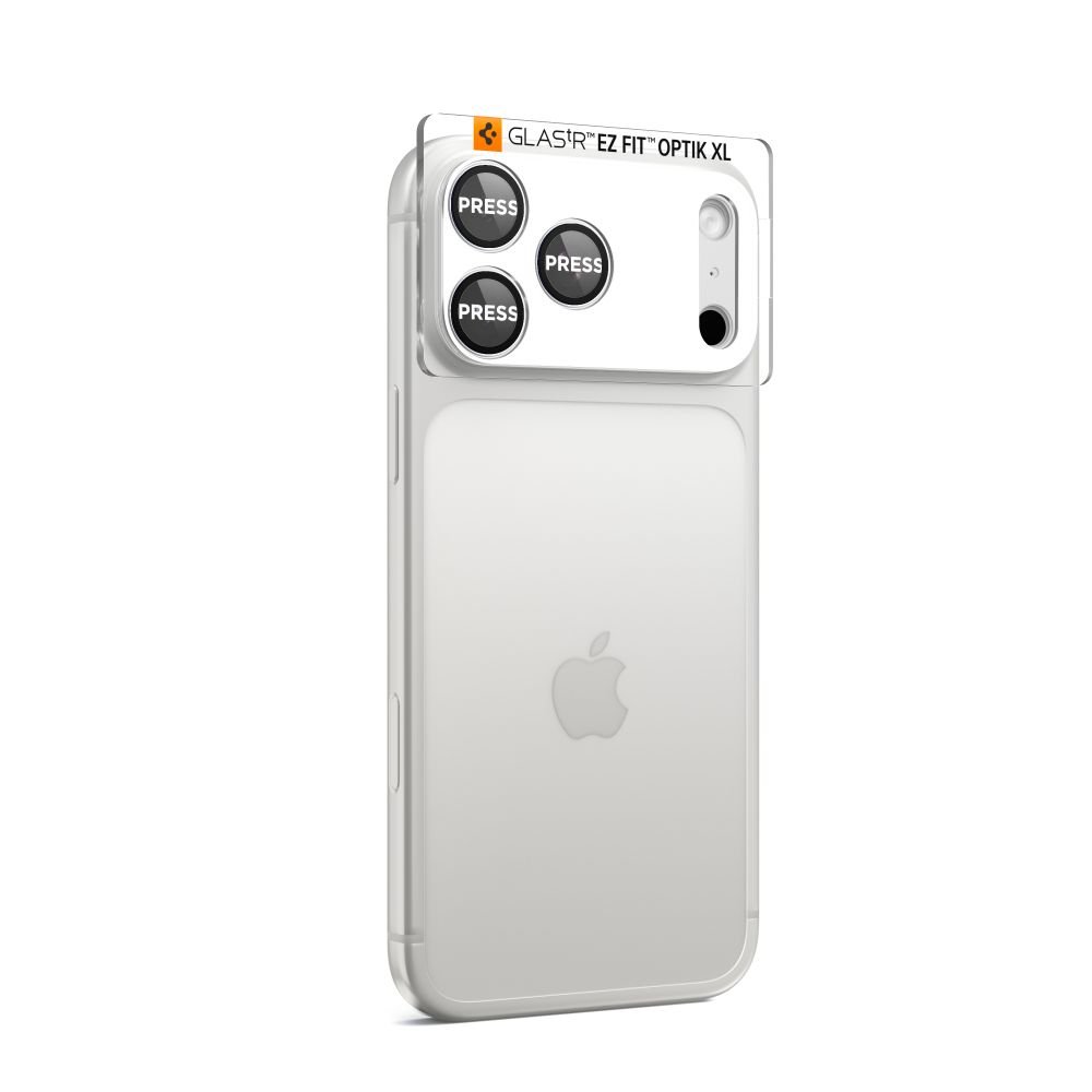 Spigen Optik Pro XL Camera Lens Glass for iPhone 17 Pro - Silvereng