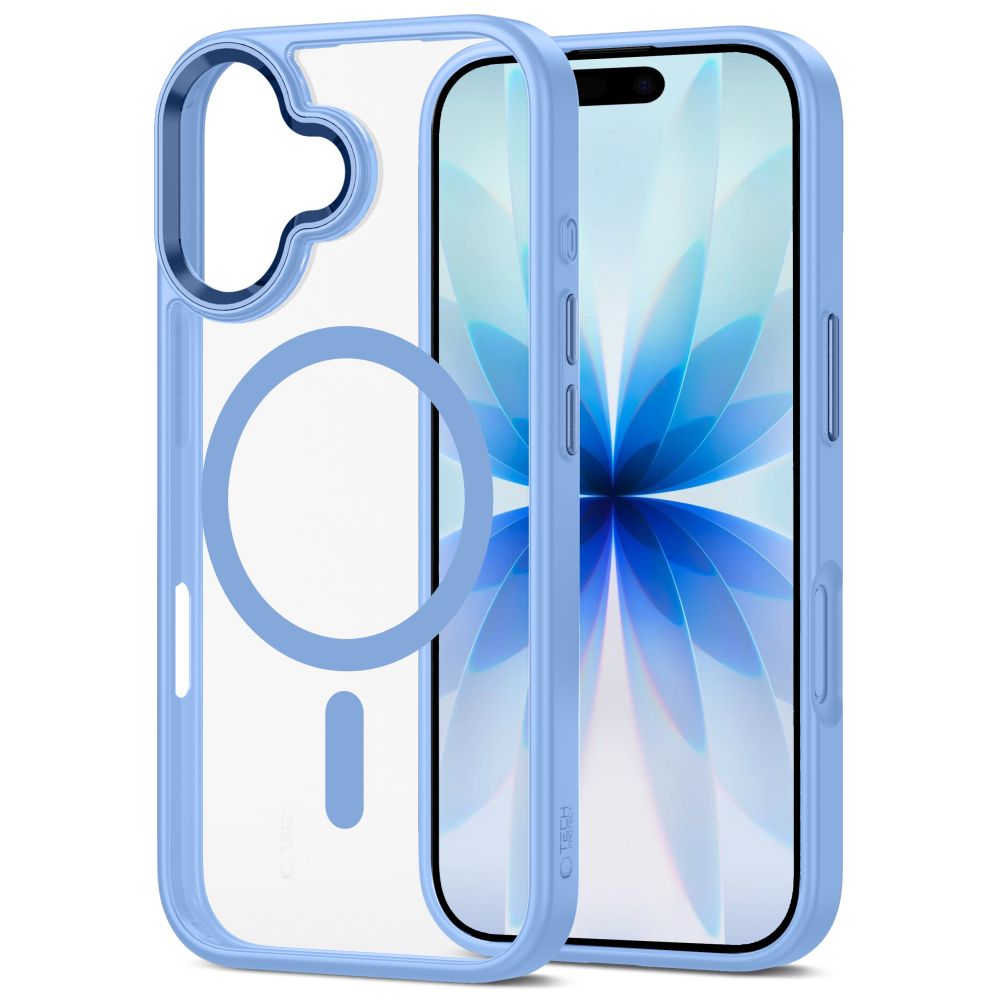 Tech-Protect MagMat MagSafe Case for iPhone 17 - Transparent Blueeng