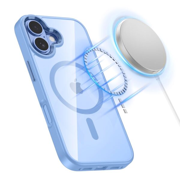 Tech-Protect MagMat MagSafe Case for iPhone 17 - Transparent Blueeng