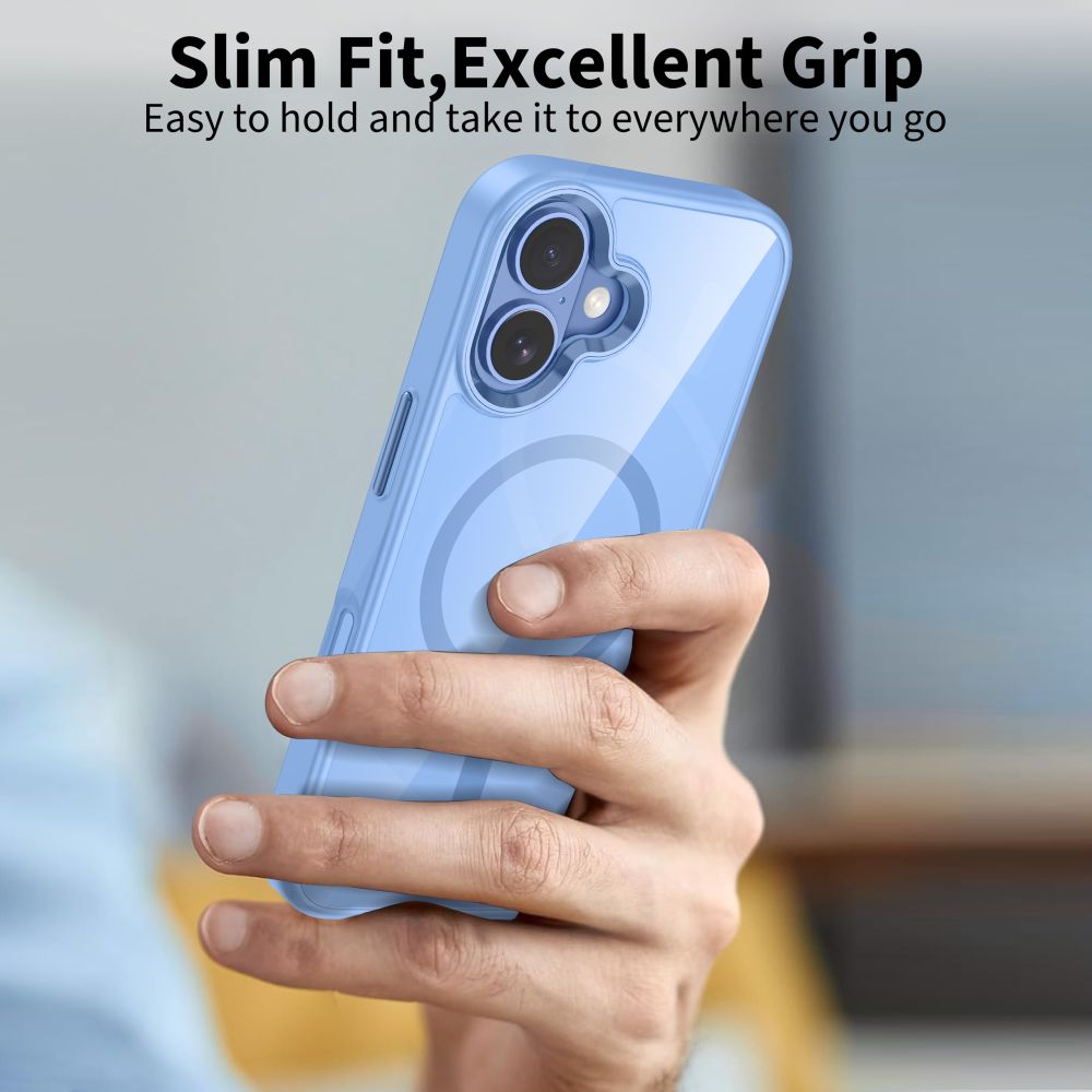 Tech-Protect MagMat MagSafe Case for iPhone 17 - Transparent Blueeng