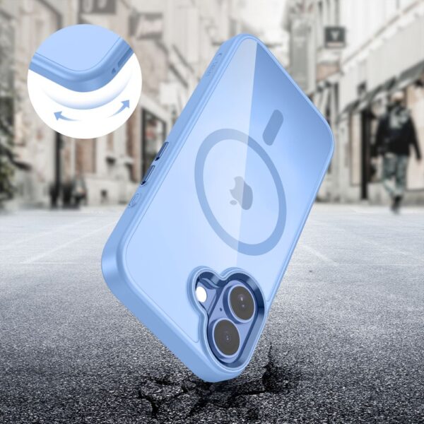 Tech-Protect MagMat MagSafe Case for iPhone 17 - Transparent Blueeng