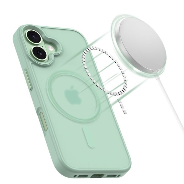 CREATOR: gd-jpeg v1.0 (using IJG JPEG v62), quality = 80 Tech-Protect MagMat MagSafe Case for iPhone 17 - Transparent Greeneng