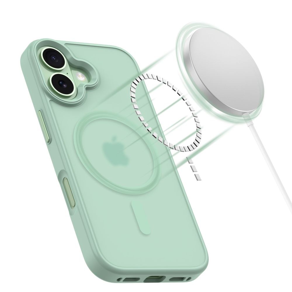 CREATOR: gd-jpeg v1.0 (using IJG JPEG v62), quality = 80 Tech-Protect MagMat MagSafe Case for iPhone 17 - Transparent Greeneng