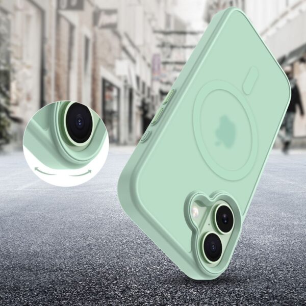 CREATOR: gd-jpeg v1.0 (using IJG JPEG v62), quality = 80 Tech-Protect MagMat MagSafe Case for iPhone 17 - Transparent Greeneng