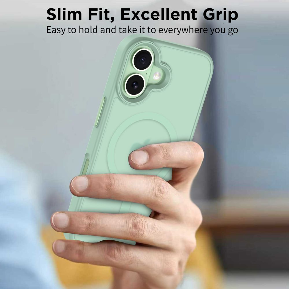 CREATOR: gd-jpeg v1.0 (using IJG JPEG v62), quality = 80 Tech-Protect MagMat MagSafe Case for iPhone 17 - Transparent Greeneng