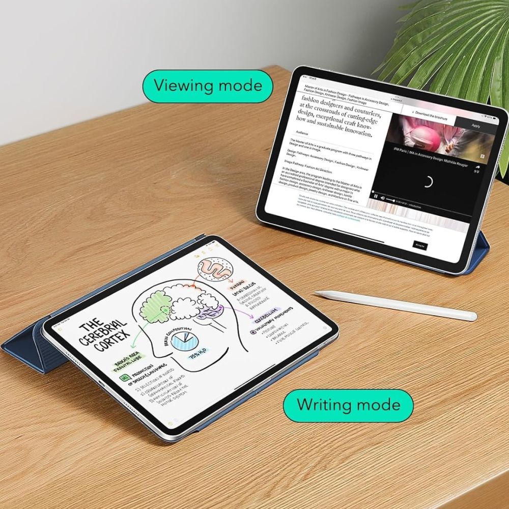 CREATOR: gd-jpeg v1.0 (using IJG JPEG v62), quality = 80 ESR Rebound Magnetic Case for iPad Pro 11" 5 / 6 / 2024-2025 - Navy Blueeng