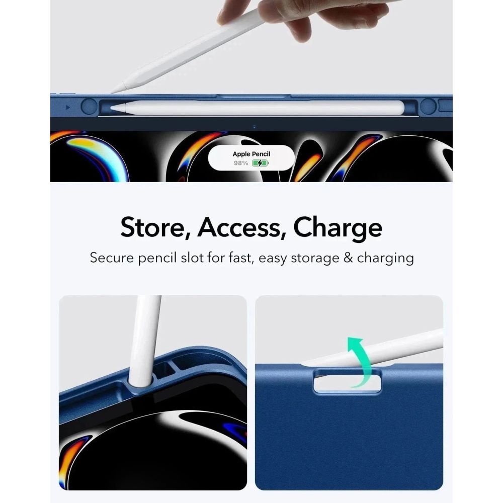 ESR Flip Hybrid Case for iPad Pro 13” 7 / 8 / 2024-2025 - Navy Blueeng