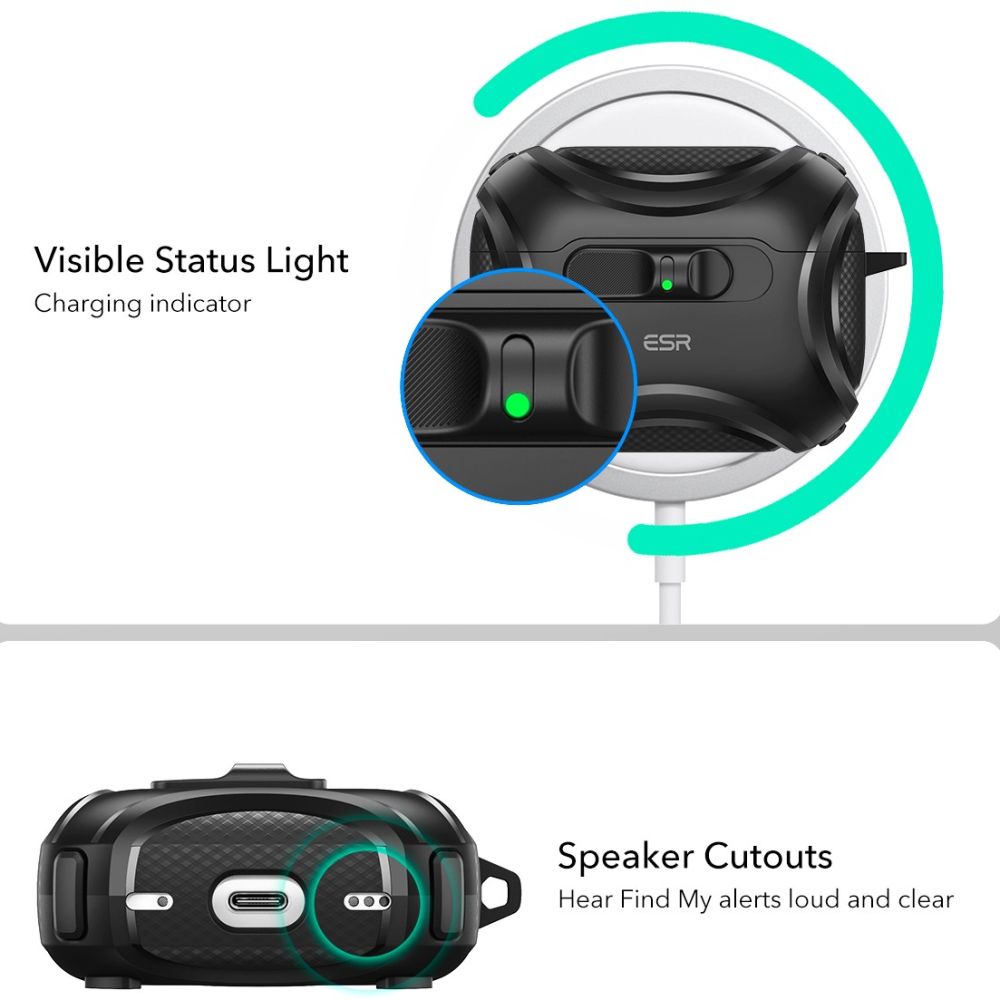 CREATOR: gd-jpeg v1.0 (using IJG JPEG v62), quality = 80 ESR Cyber FlickLock MagSafe Case for AirPods Pro 3 - Blackeng