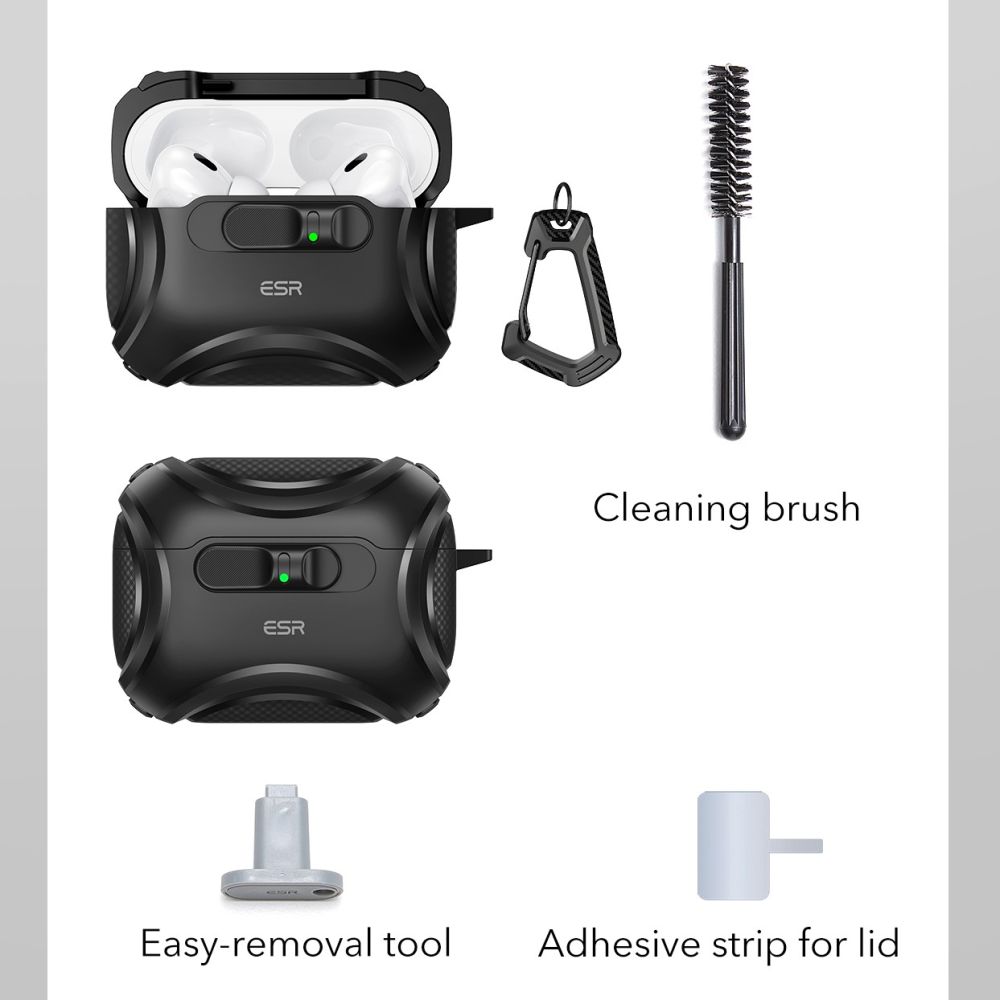 CREATOR: gd-jpeg v1.0 (using IJG JPEG v62), quality = 80 ESR Cyber FlickLock MagSafe Case for AirPods Pro 3 - Blackeng