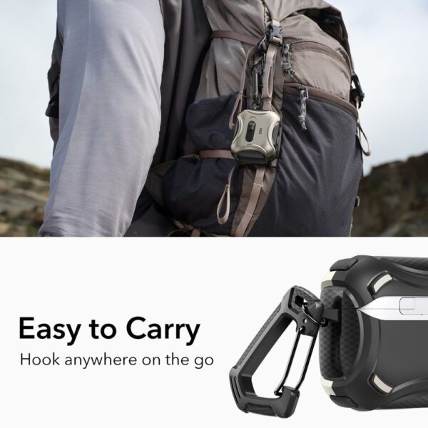 ESR Cyber ​​FlickLock MagSafe case for AirPods Pro 3 - silvereng