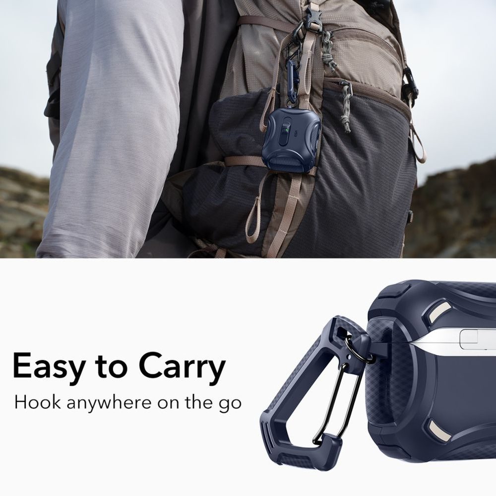 ESR Cyber ​​FlickLock MagSafe Case for AirPods Pro 3 - Navy Blueeng