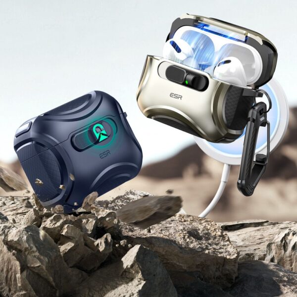 ESR Cyber ​​FlickLock MagSafe Case for AirPods Pro 3 - Navy Blueeng