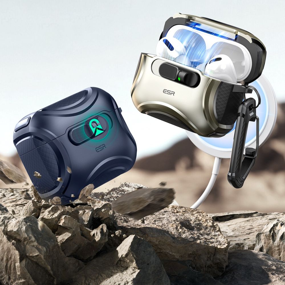 ESR Cyber ​​FlickLock MagSafe Case for AirPods Pro 3 - Navy Blueeng