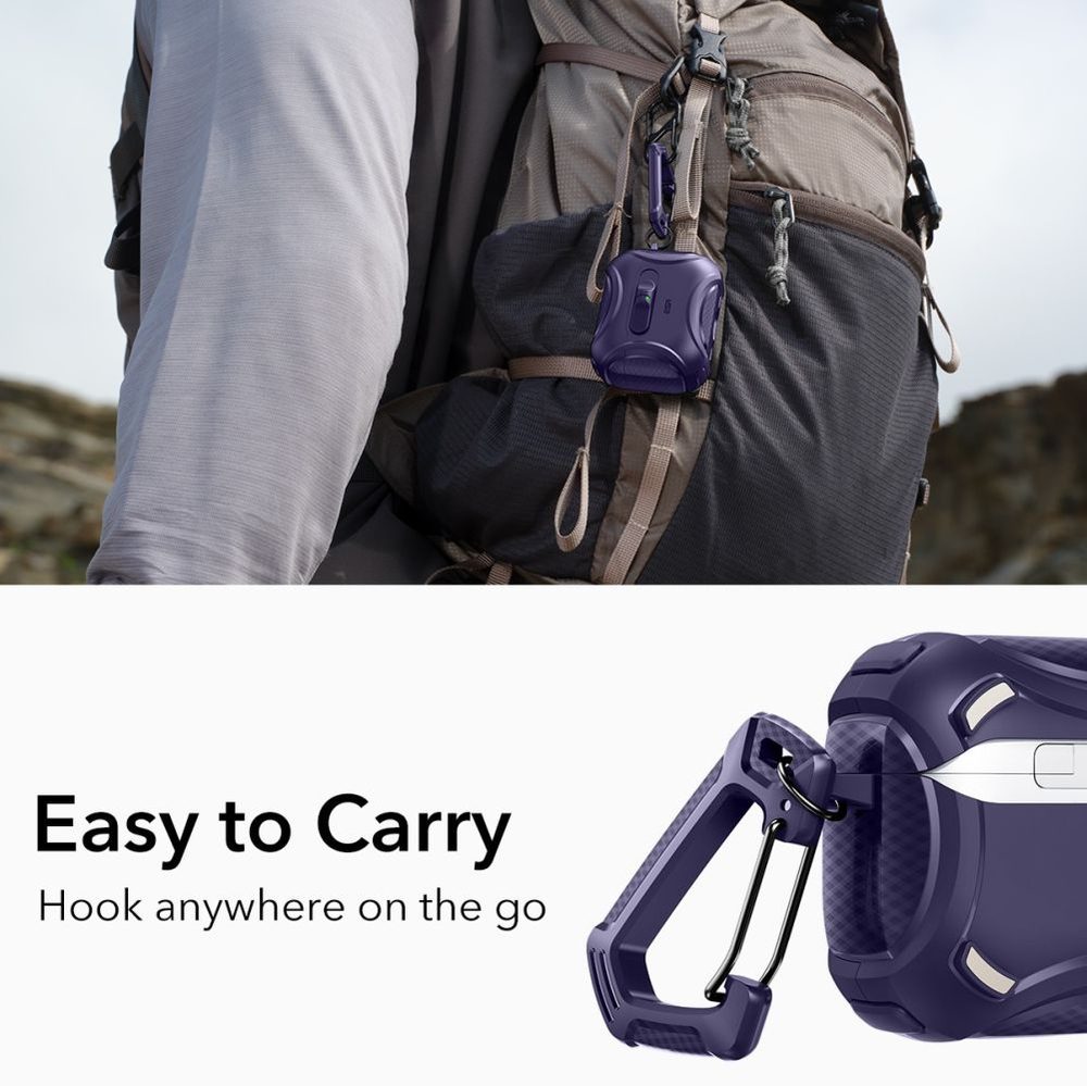 ESR Cyber ​​FlickLock MagSafe Case for AirPods Pro 3 - Purpleeng