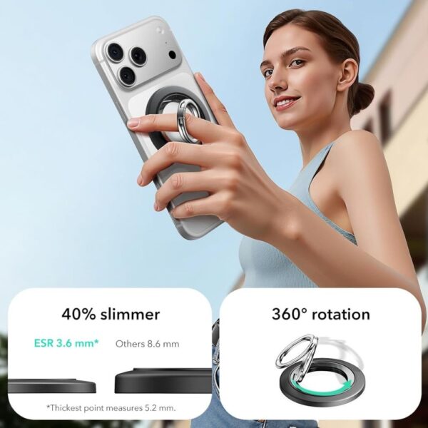 ESR Magnetic HaloLock MagSafe Phone Holder - Blackeng