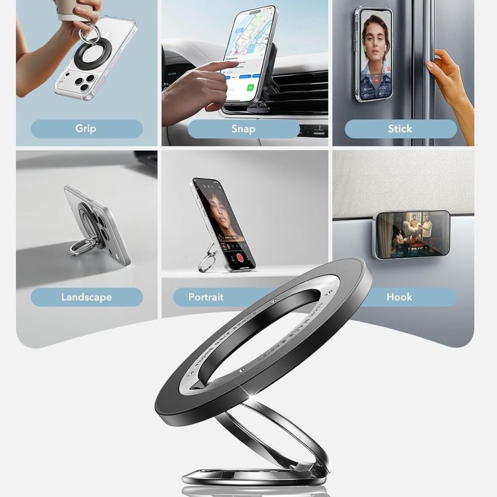 ESR Magnetic HaloLock MagSafe Phone Holder - Blackeng