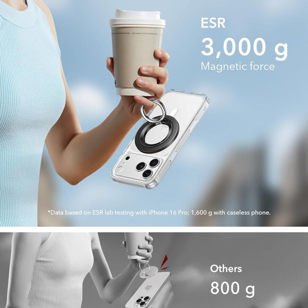 ESR Magnetic HaloLock MagSafe Phone Holder - Blackeng