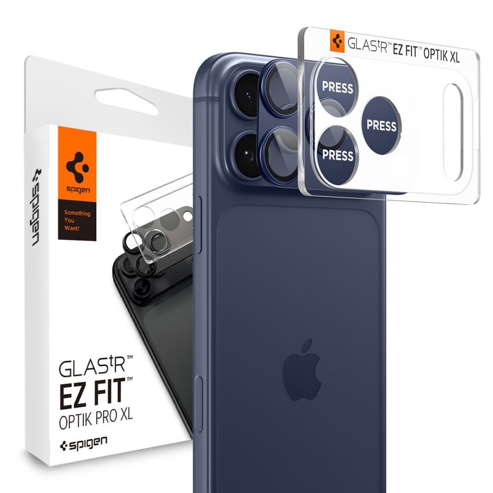 Spigen Optik Pro XL Camera Lens Glass for iPhone 17 Pro - Navy Blueeng