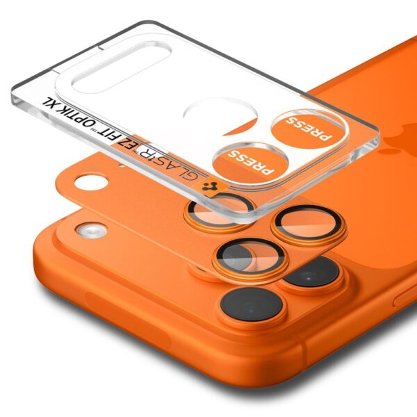 CREATOR: gd-jpeg v1.0 (using IJG JPEG v62), quality = 80 Spigen Optik Pro XL Camera Lens Glass for iPhone 17 Pro Max - Orangeeng