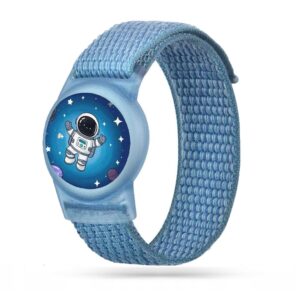Tech-Protect Nylon Strap for Apple AirTag 1/2 - Blueeng