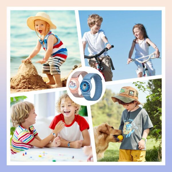 Tech-Protect Nylon Strap for Apple AirTag 1/2 - Pinkeng