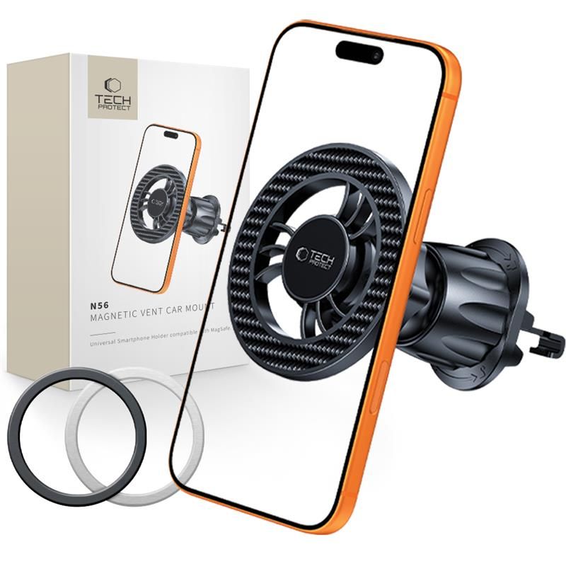 Tech-Protect N56 Magnetic MagSafe Car Air Vent Mount - Blackeng