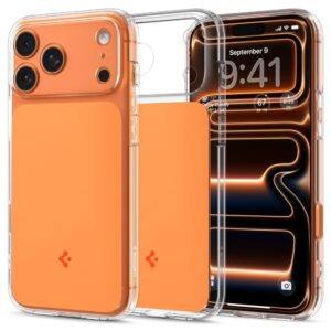 Spigen Thin Fit MagSafe Case for iPhone 17 Pro Max - Clear Orangeeng