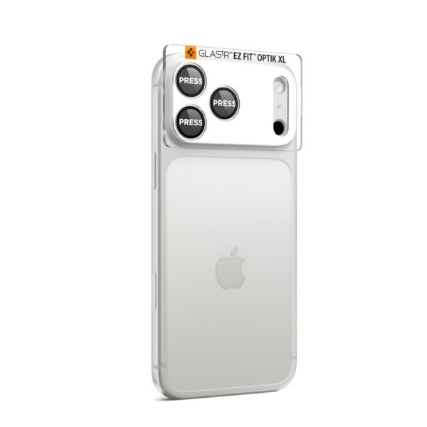 Spigen Optik Pro XL Camera Lens Glass for iPhone 17 Pro Max - Silvereng