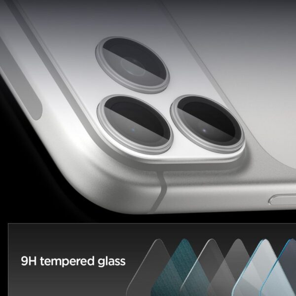 Spigen Optik Pro XL Camera Lens Glass for iPhone 17 Pro Max - Silvereng