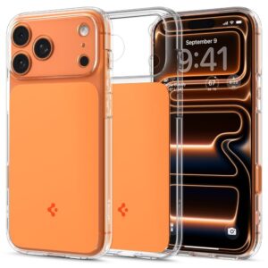 Spigen Thin Fit MagSafe Case for iPhone 17 Pro - Transparent Orangeeng
